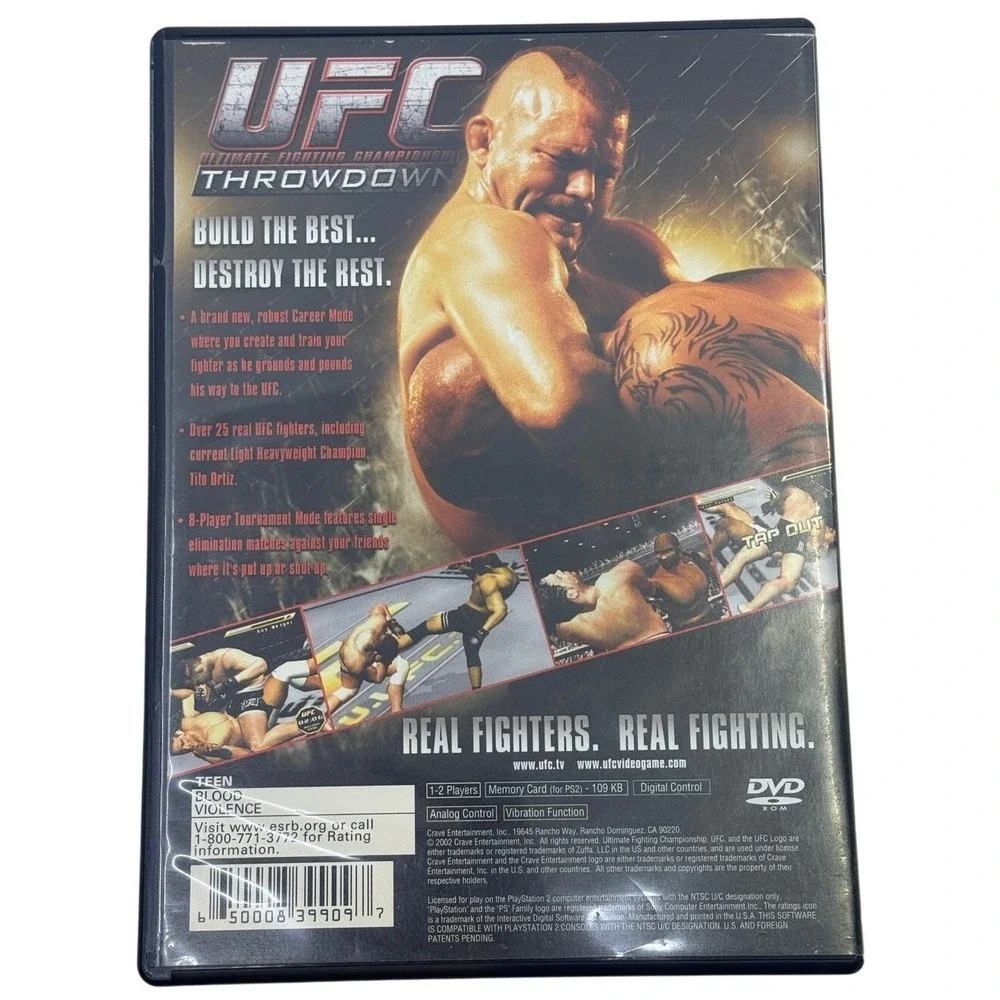 UFC Throwdown Sony PlayStation 2 PS2 Game MMA Fighting Crave Entertainment